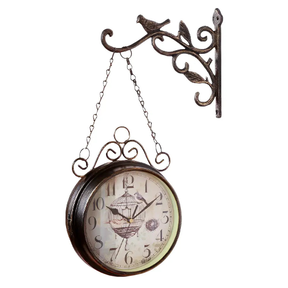 Doppelseitige antike Uhr