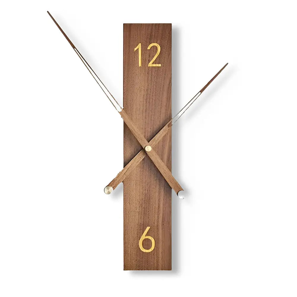 Moderne Wanduhr Massivholz