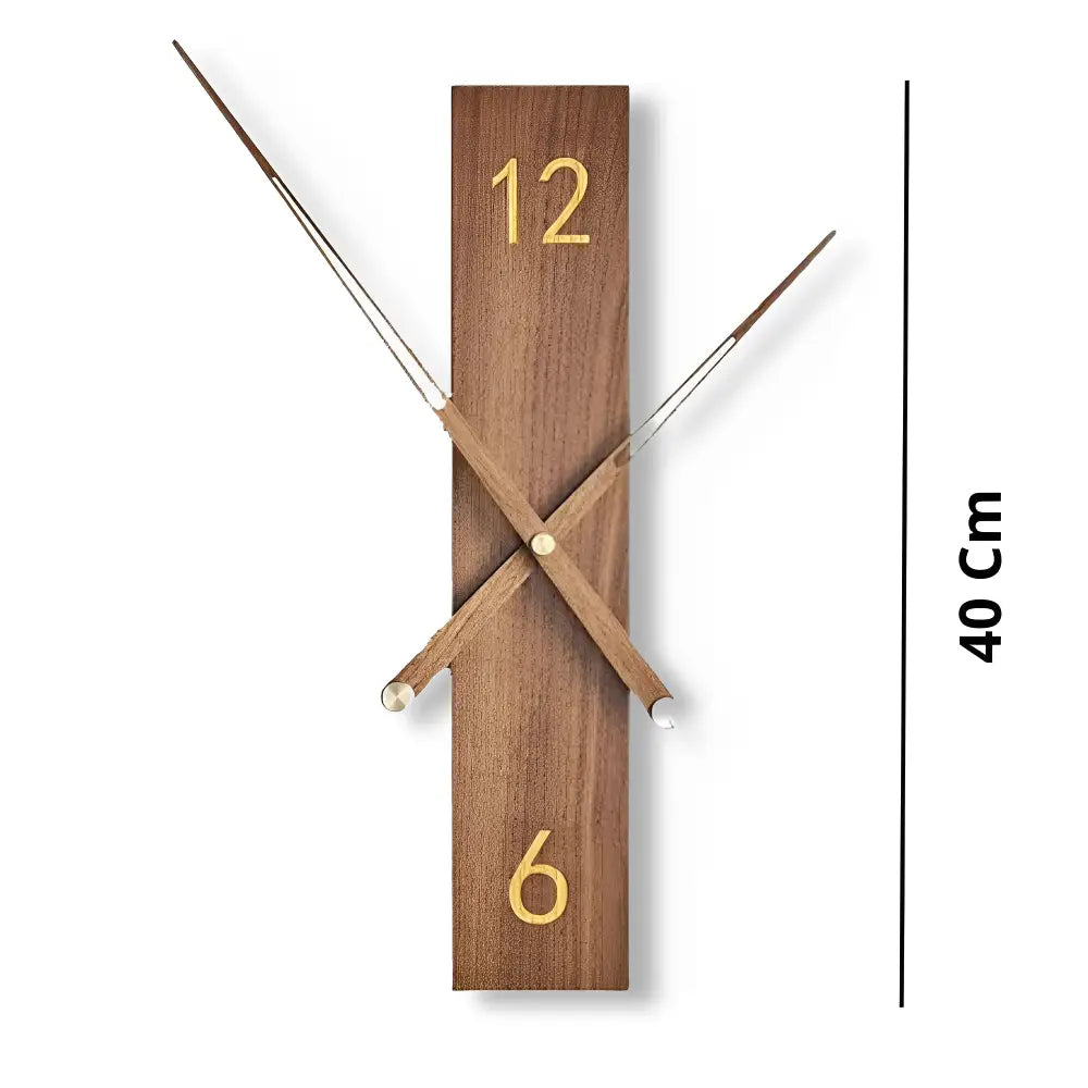 Moderne Wanduhr Massivholz