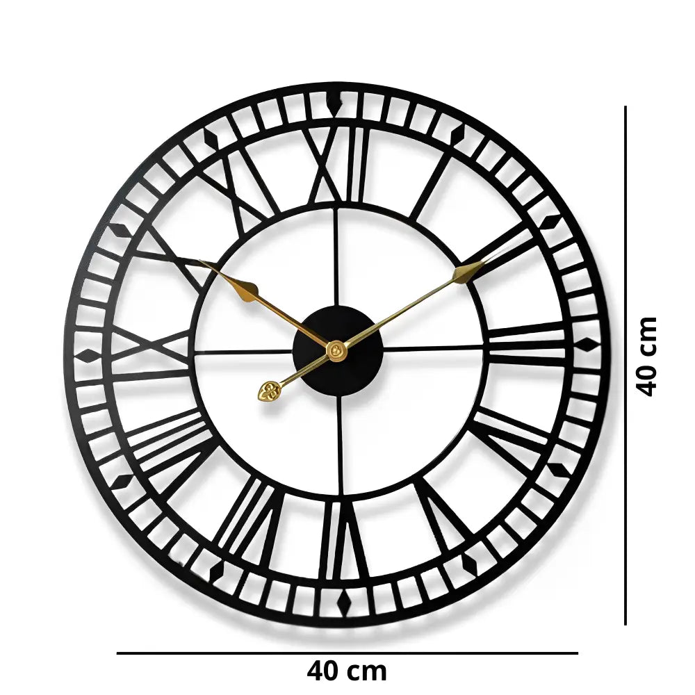 Industrielle Retro-Wanduhr