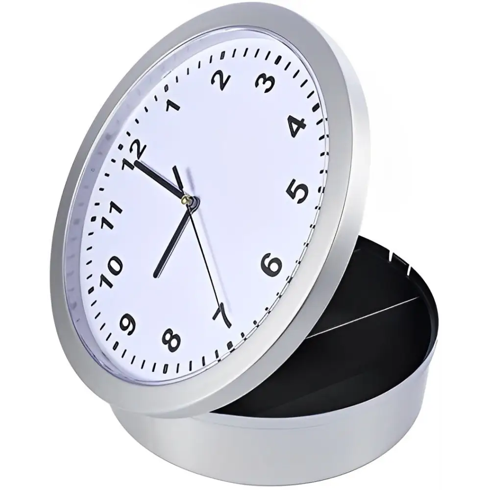 Wanduhr mit Geheimfach