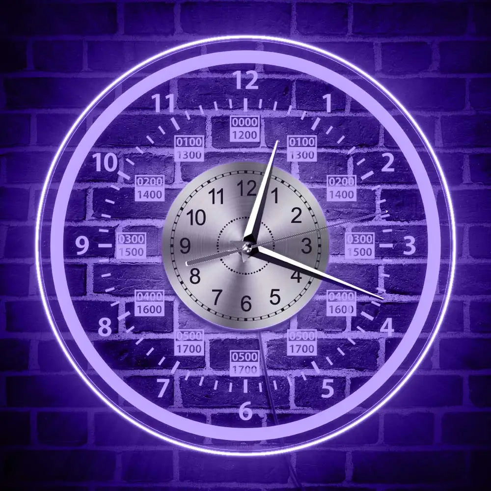 Wanduhr mit LED-Hintergrundbeleuchtung