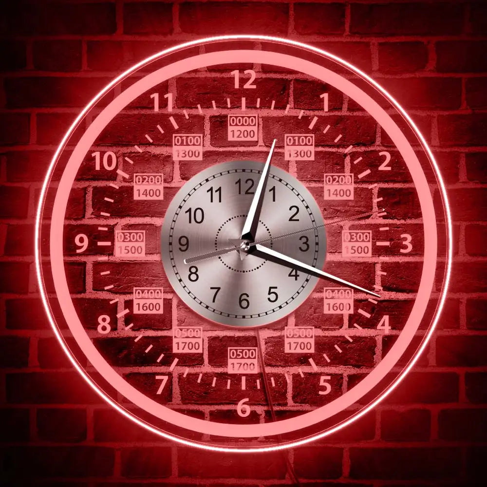 Wanduhr mit LED-Hintergrundbeleuchtung