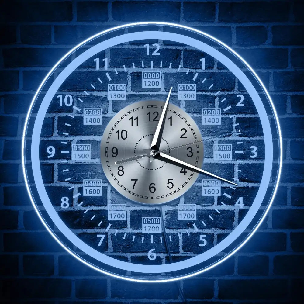 Wanduhr mit LED-Hintergrundbeleuchtung