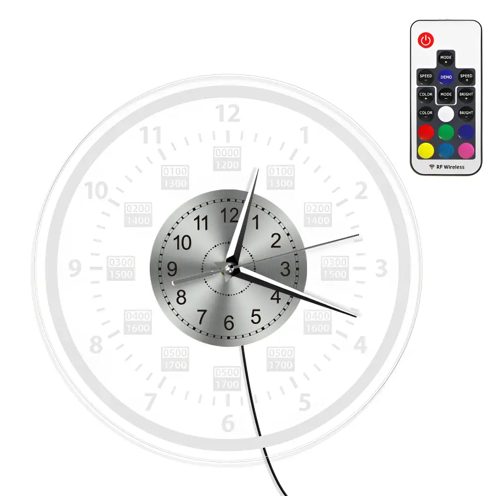 Wanduhr mit LED-Hintergrundbeleuchtung