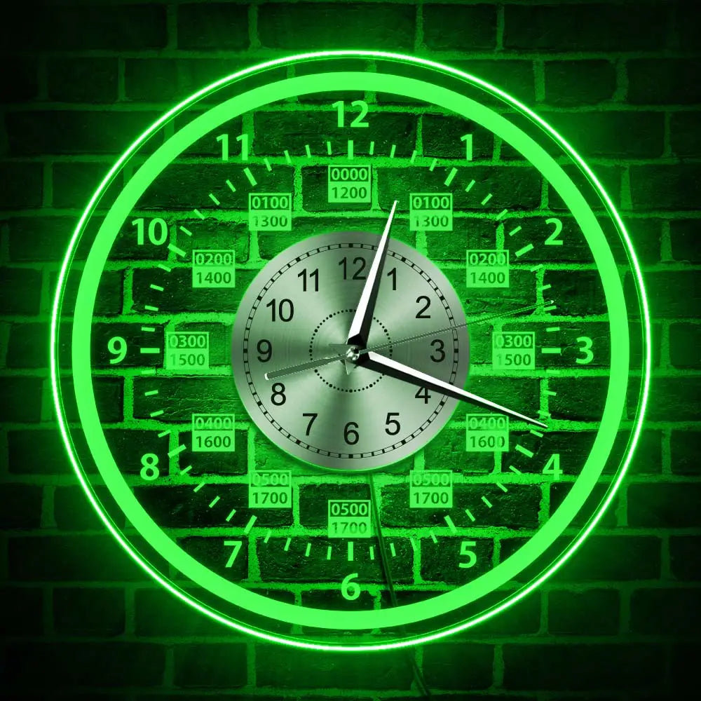 Wanduhr mit LED-Hintergrundbeleuchtung