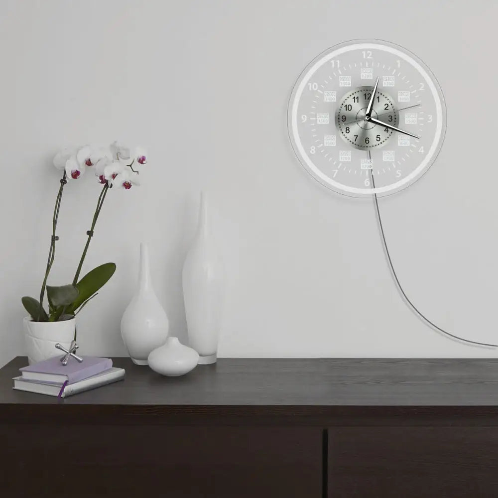 Wanduhr mit LED-Hintergrundbeleuchtung