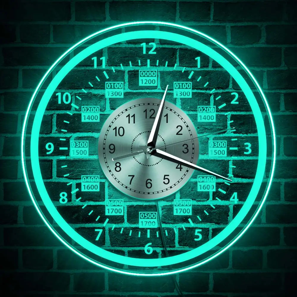 Wanduhr mit LED-Hintergrundbeleuchtung