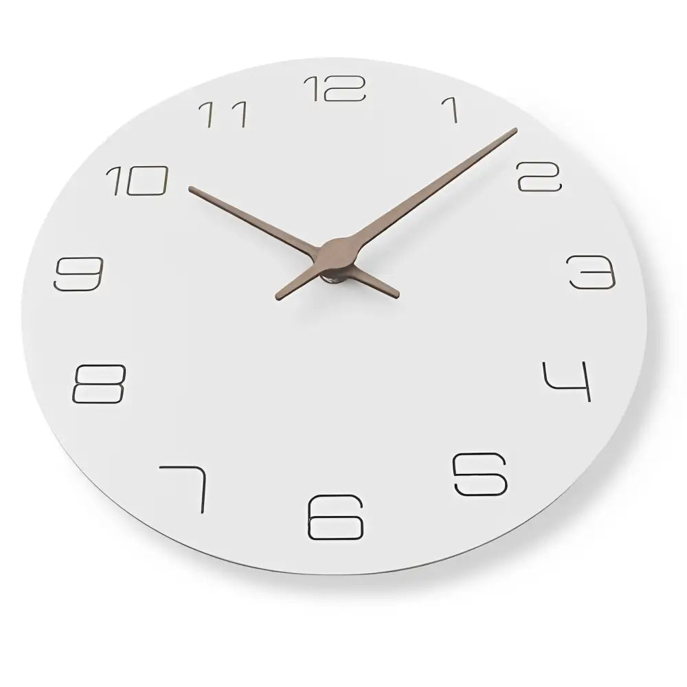 Wanduhr Weiß Holz