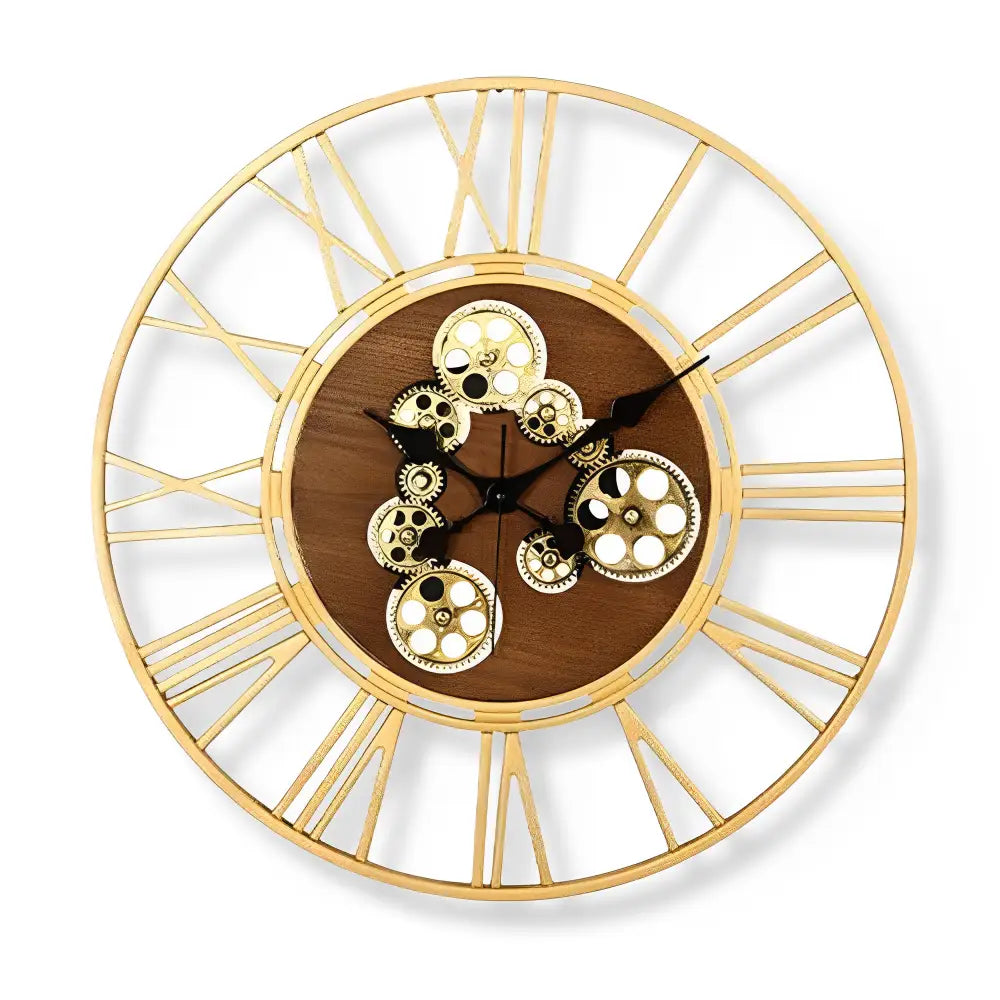 Wanduhr Holz & Zahnräder