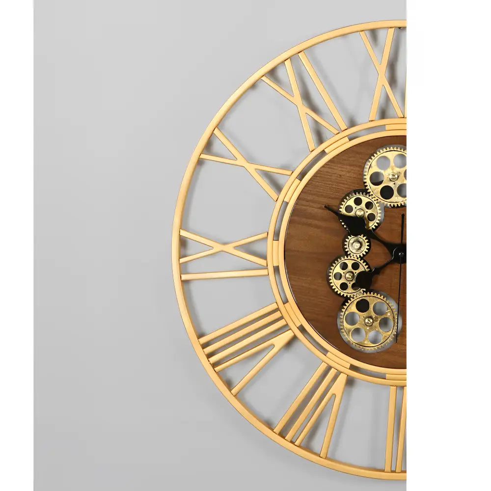Wanduhr Holz & Zahnräder