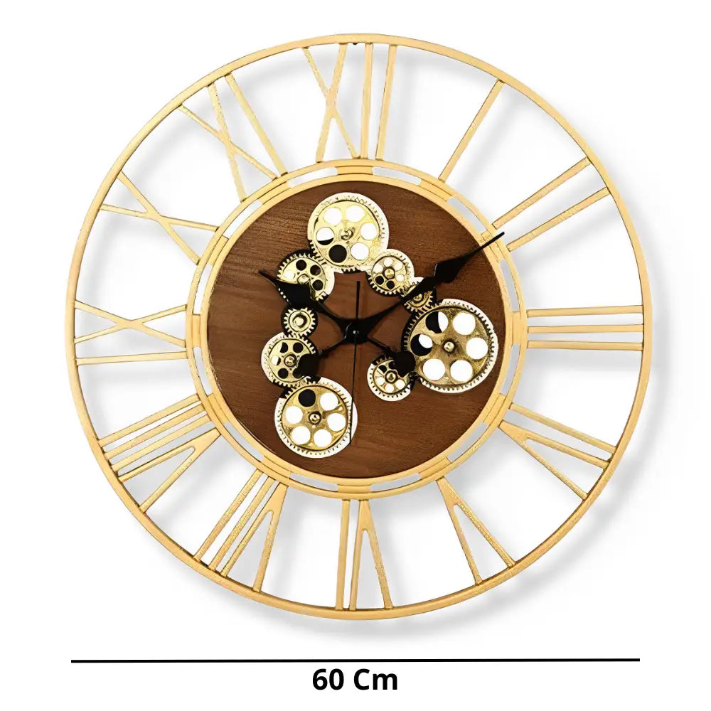Wanduhr Holz & Zahnräder