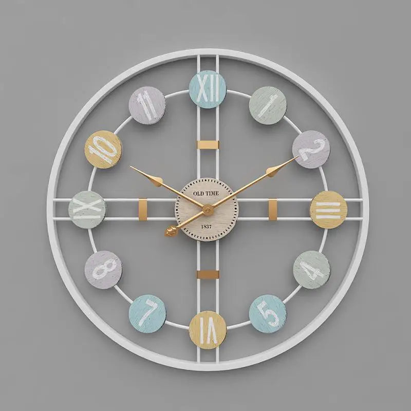 Wanduhr Retro Design 3D