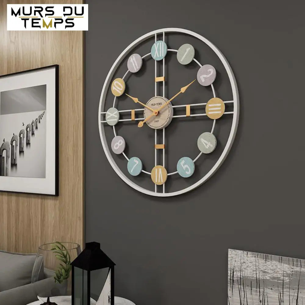 Wanduhr Retro Design 3D
