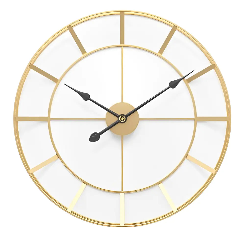 Minimalistisches Design Goldene Wanduhr