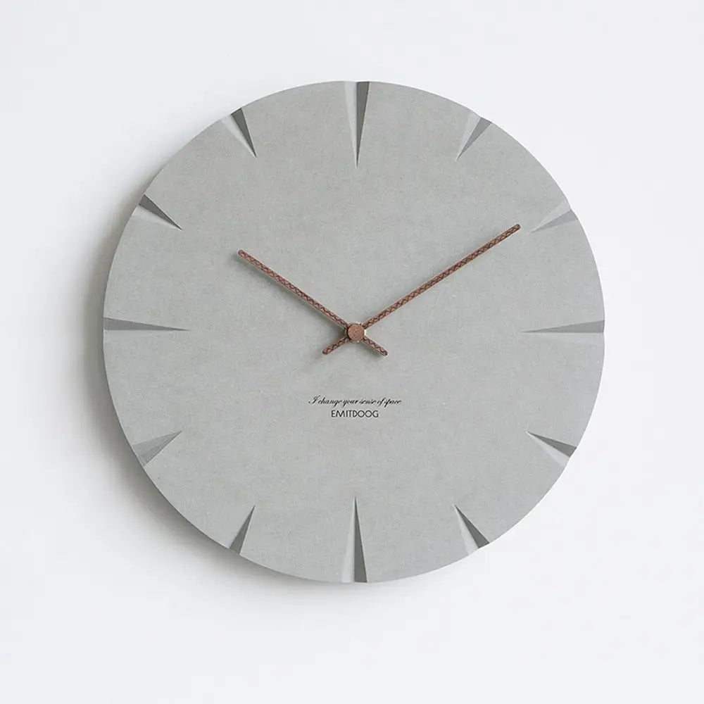 Minimalistische Beton-Wanduhr
