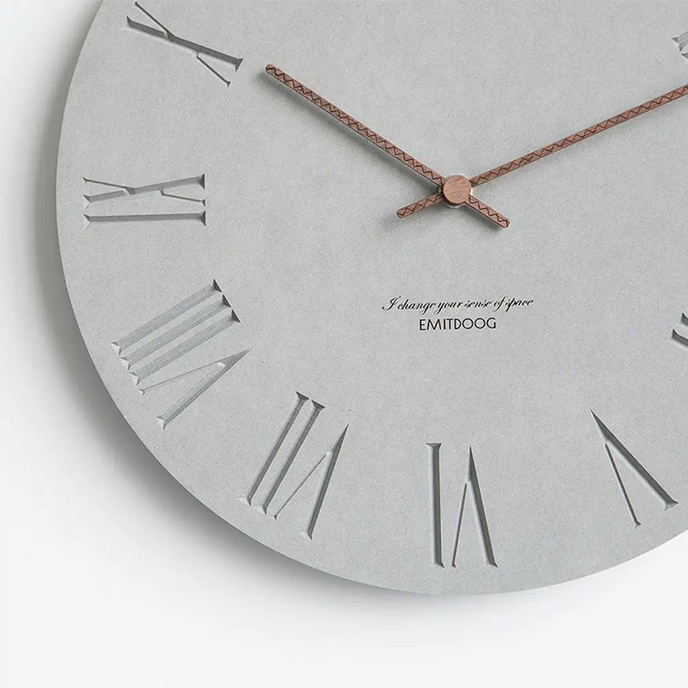 Minimalistische Beton-Wanduhr