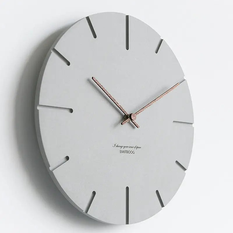 Minimalistische Beton-Wanduhr