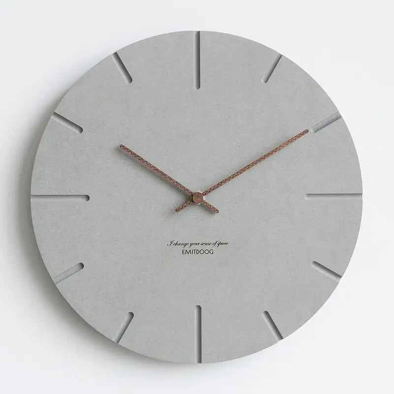 Minimalistische Beton-Wanduhr