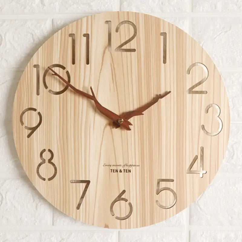 Wanduhr aus Bambusholz