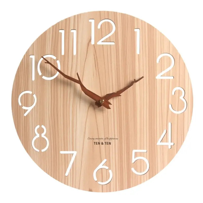 Wanduhr aus Bambusholz