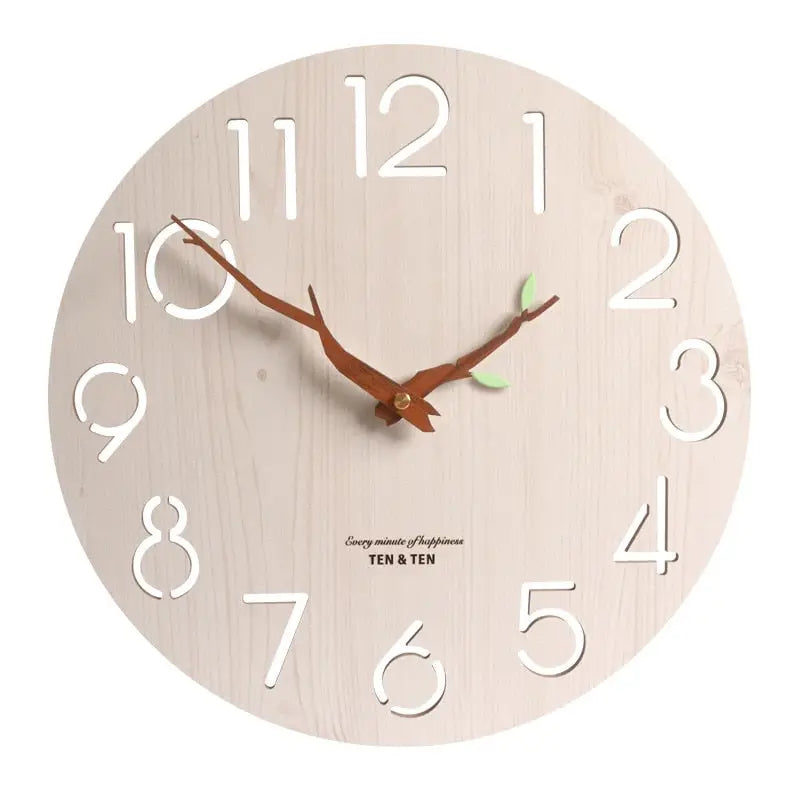 Wanduhr aus Bambusholz