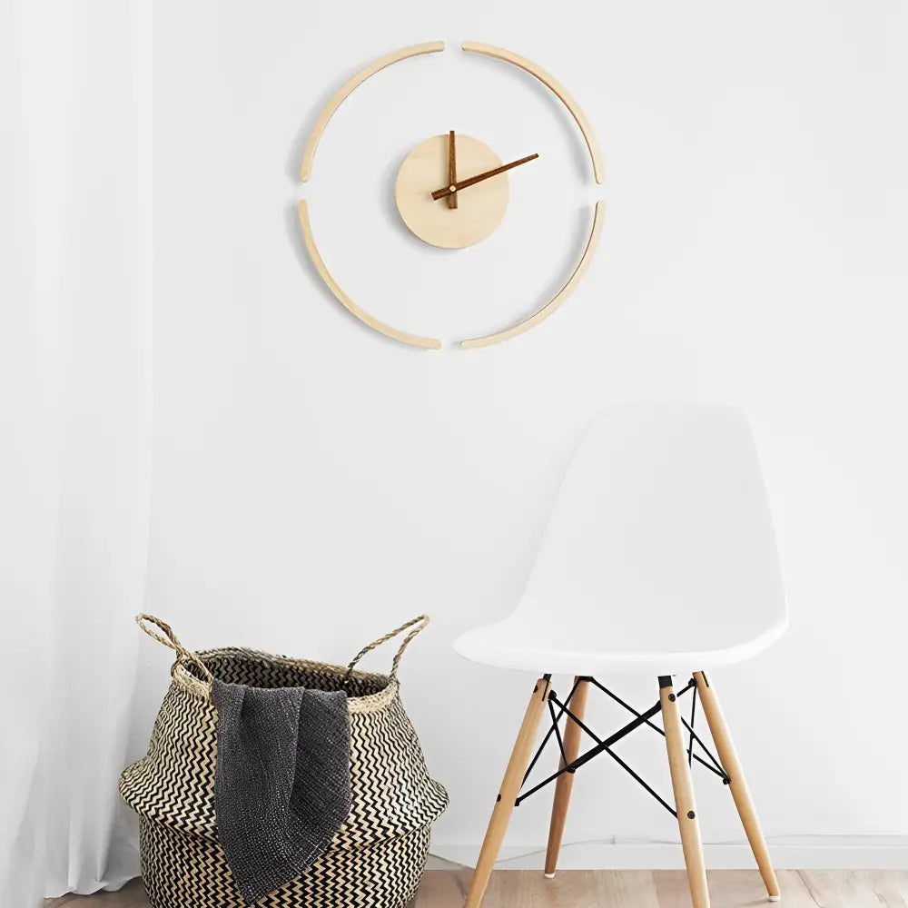 Minimalistische Kreis-Wanduhr