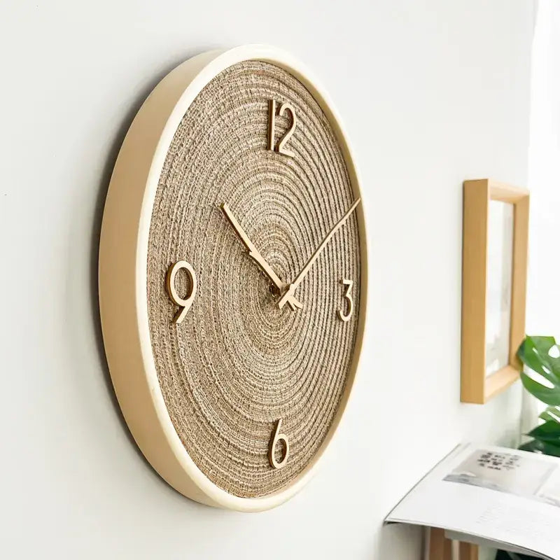 Goldene Sand Wanduhr