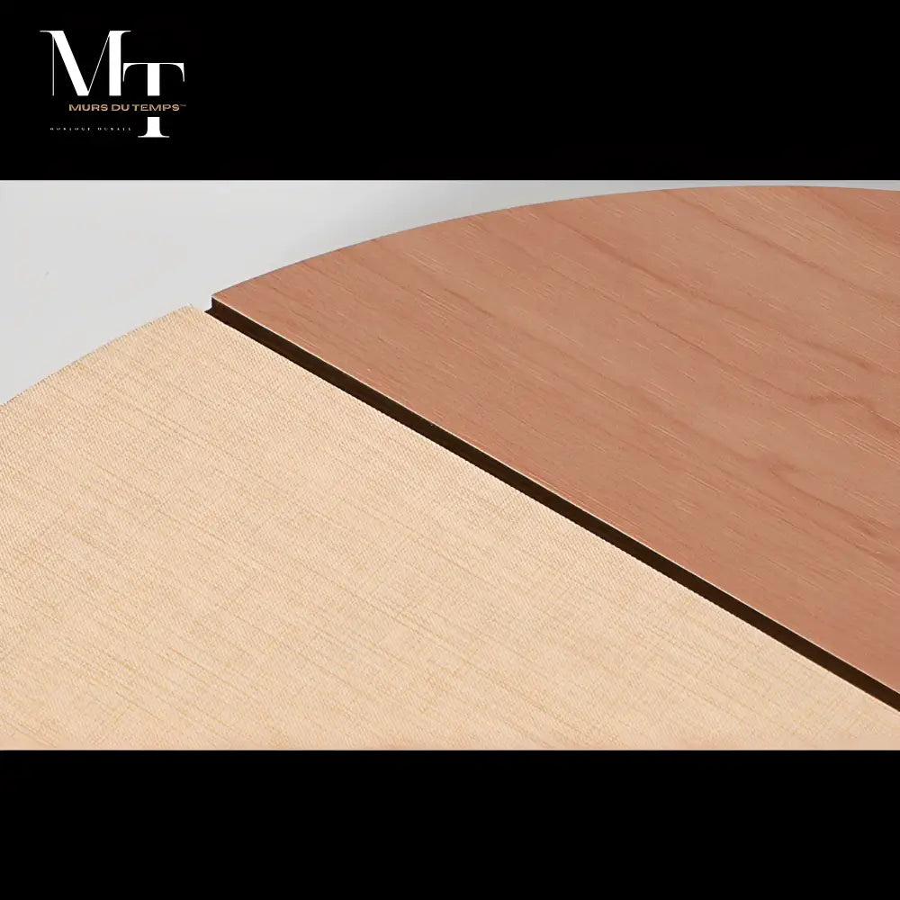 Wand-LED-Uhr aus Holz