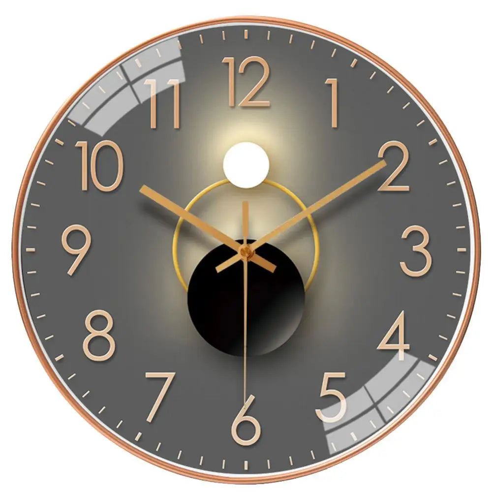 Wanduhr Licht und Schatten