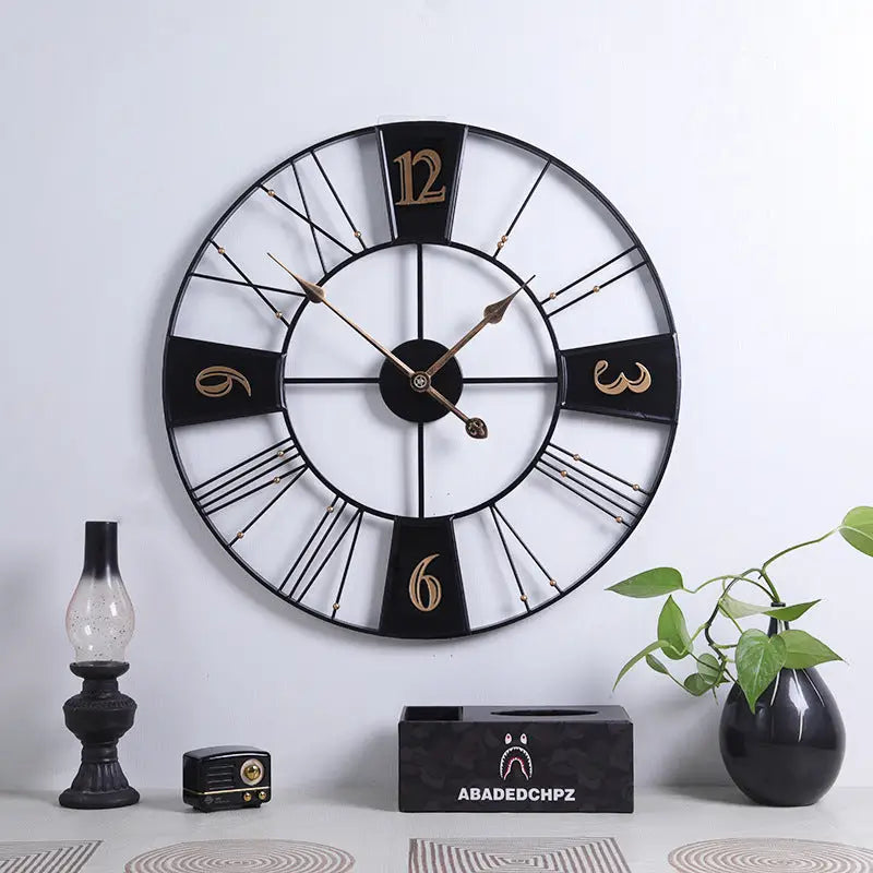 Große Wanduhr im Factory-Stil