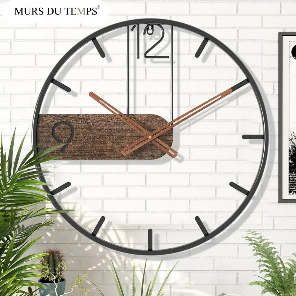 Moderne Rustikale Wanduhr