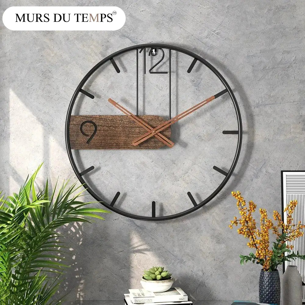 Moderne Rustikale Wanduhr