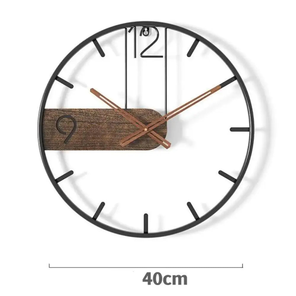 Moderne Rustikale Wanduhr