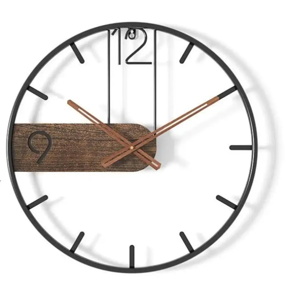 Moderne Rustikale Wanduhr