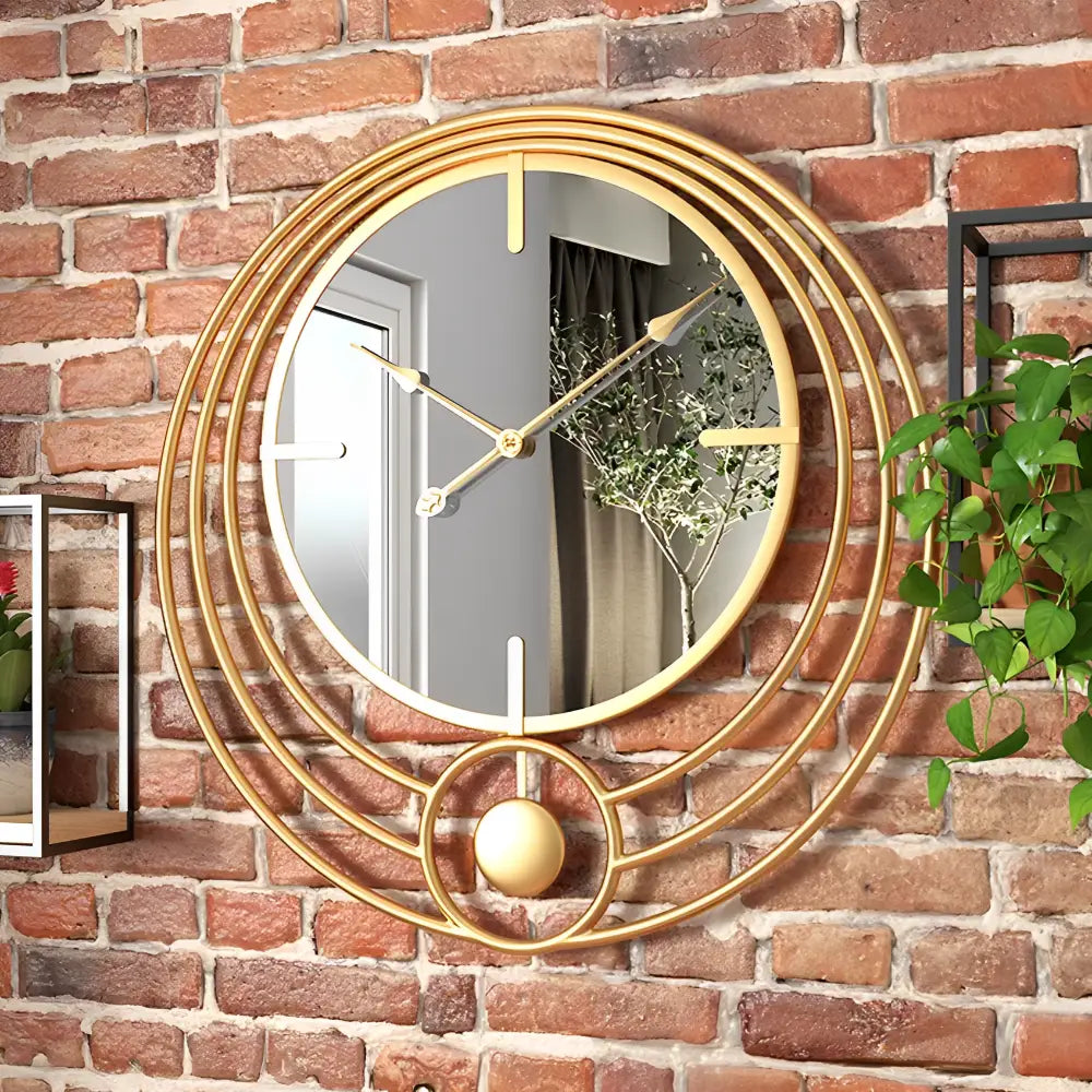 Wandspiegeluhr & Kreisdesign