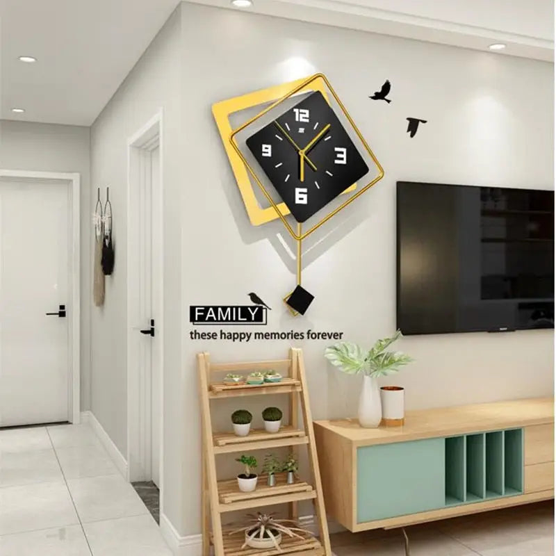 Moderne 3D Wanduhr