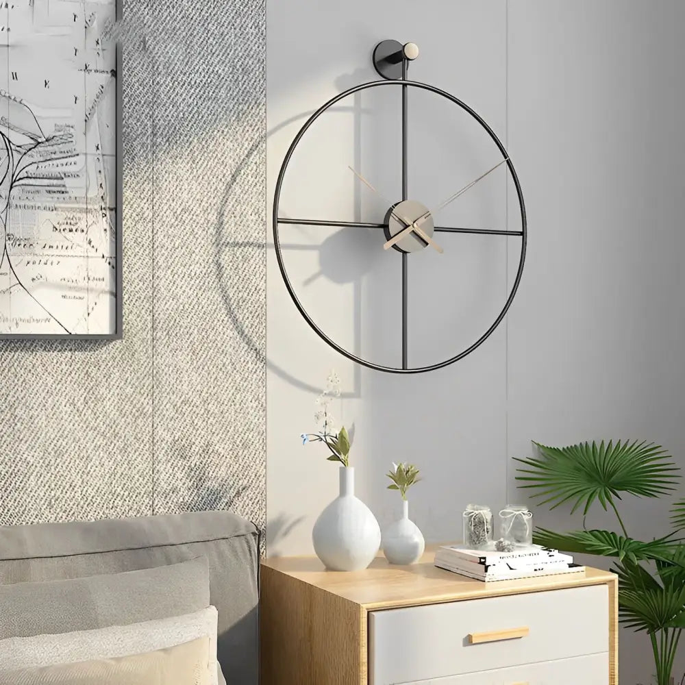 Design-Wanduhr Verschränkte Kreise