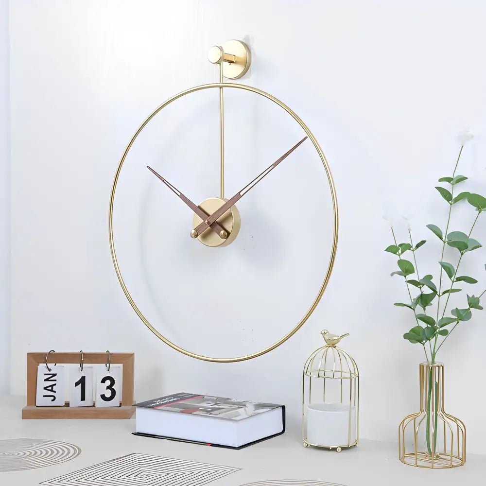 Design-Wanduhr Verschränkte Kreise