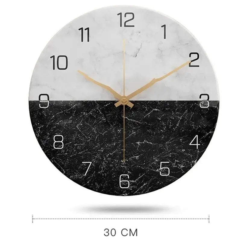 Wanduhr Design Marmoroptik