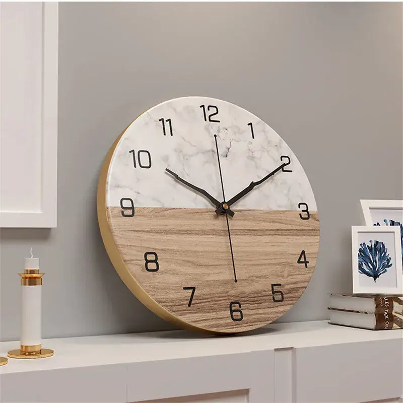 Wanduhr Design Marmoroptik