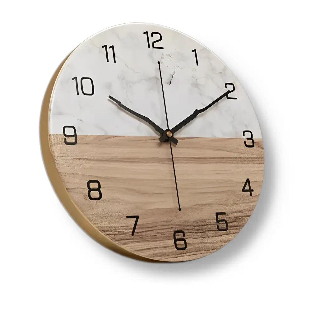 Wanduhr Design Marmoroptik