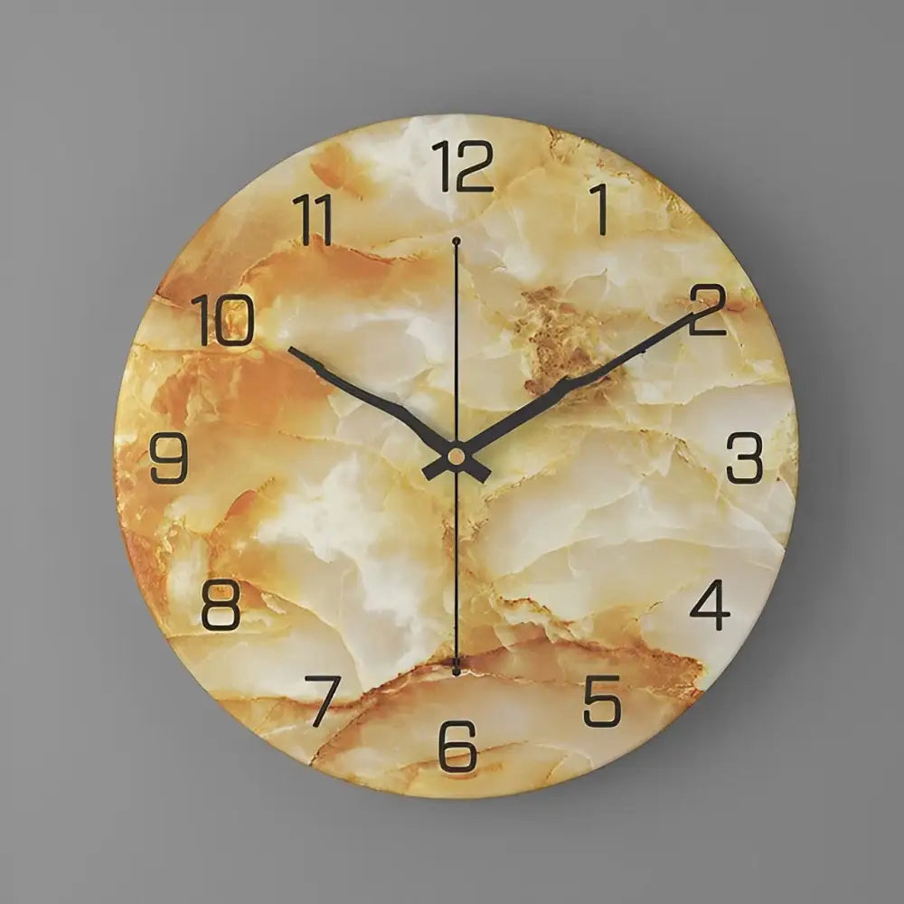 Wanduhr Design Marmoroptik