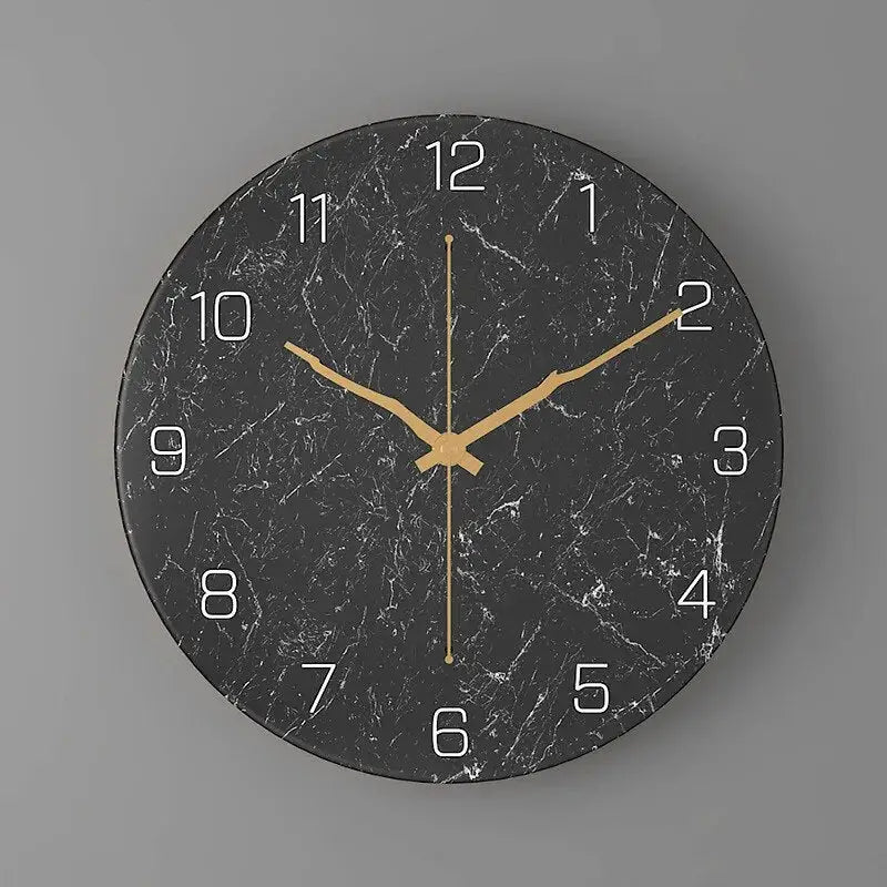 Wanduhr Design Marmoroptik