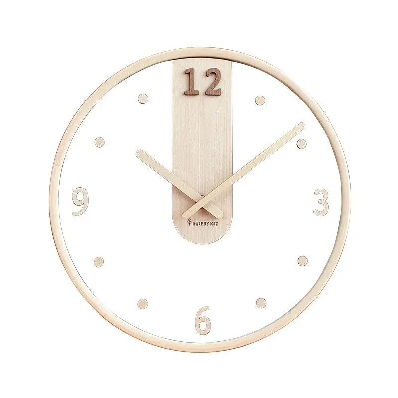 Originelle Wanduhr aus Holz