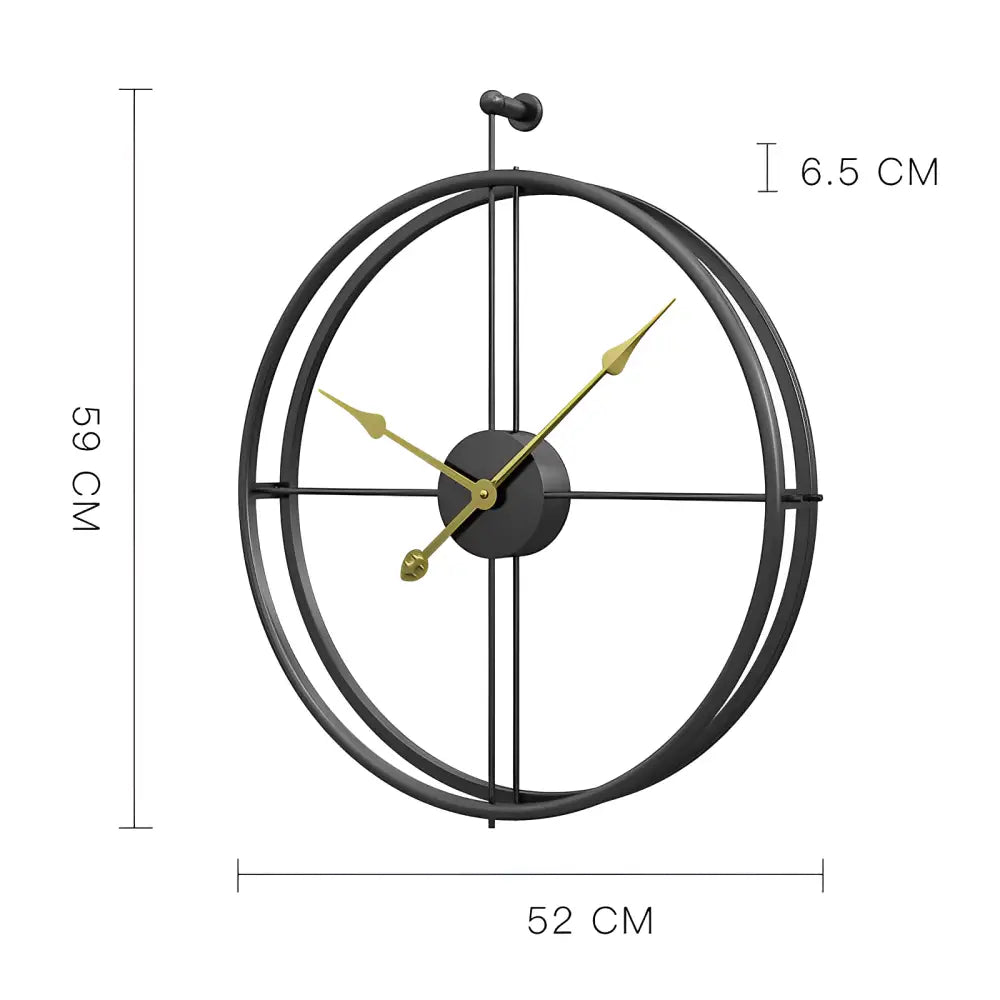 Wanduhr Sphärische Ringe