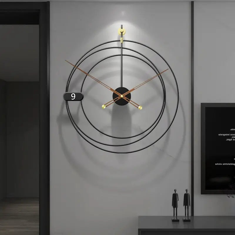 Moderne geometrische Wanduhr