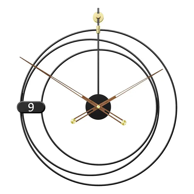 Moderne geometrische Wanduhr