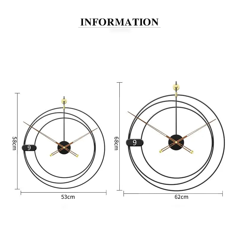 Moderne geometrische Wanduhr