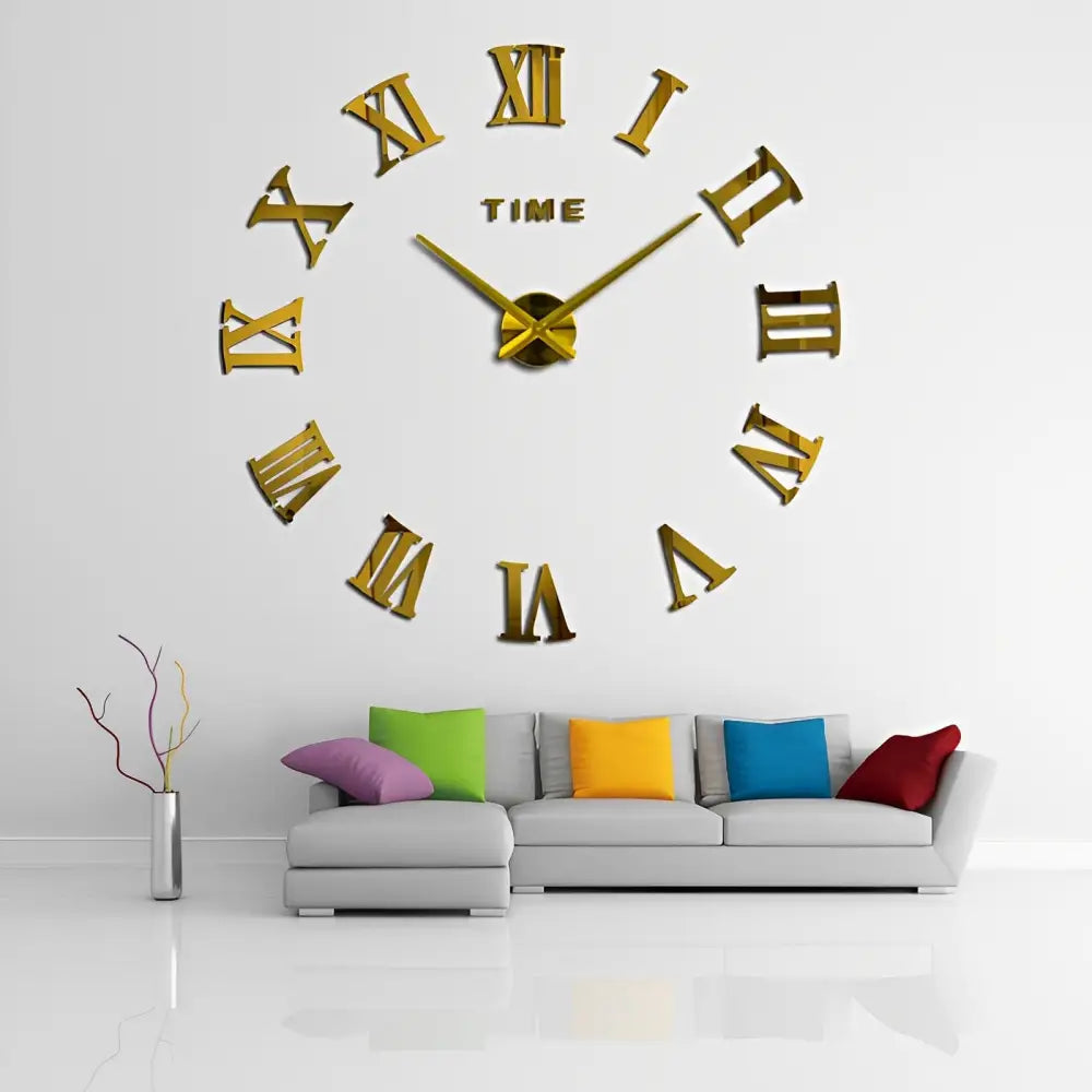 Römische Zahlen Wanduhr-Aufkleber